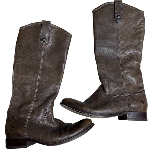 FRYE Tall Riding Boots Size 7 Melissa Button - Picture 2 of 12